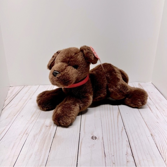 GOTTA GETTA GUND NWT VINTAGE DIGGITY BROWN DOG RED COLLAR 1308 - Picture 1 of 8